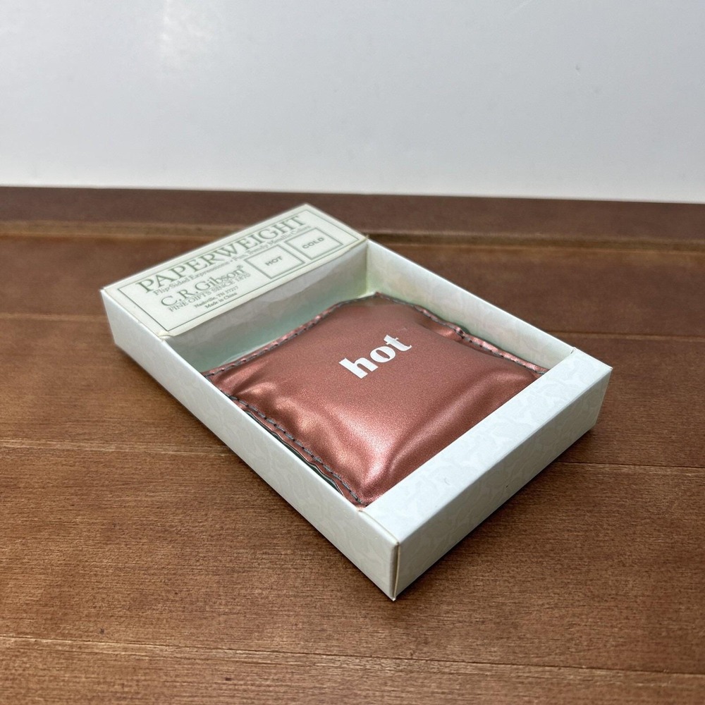 C.R. Gibson, Hot & Cold Flip-Sided Expressions Sand Bag Pillow Paperweight - Picture 4 of 5